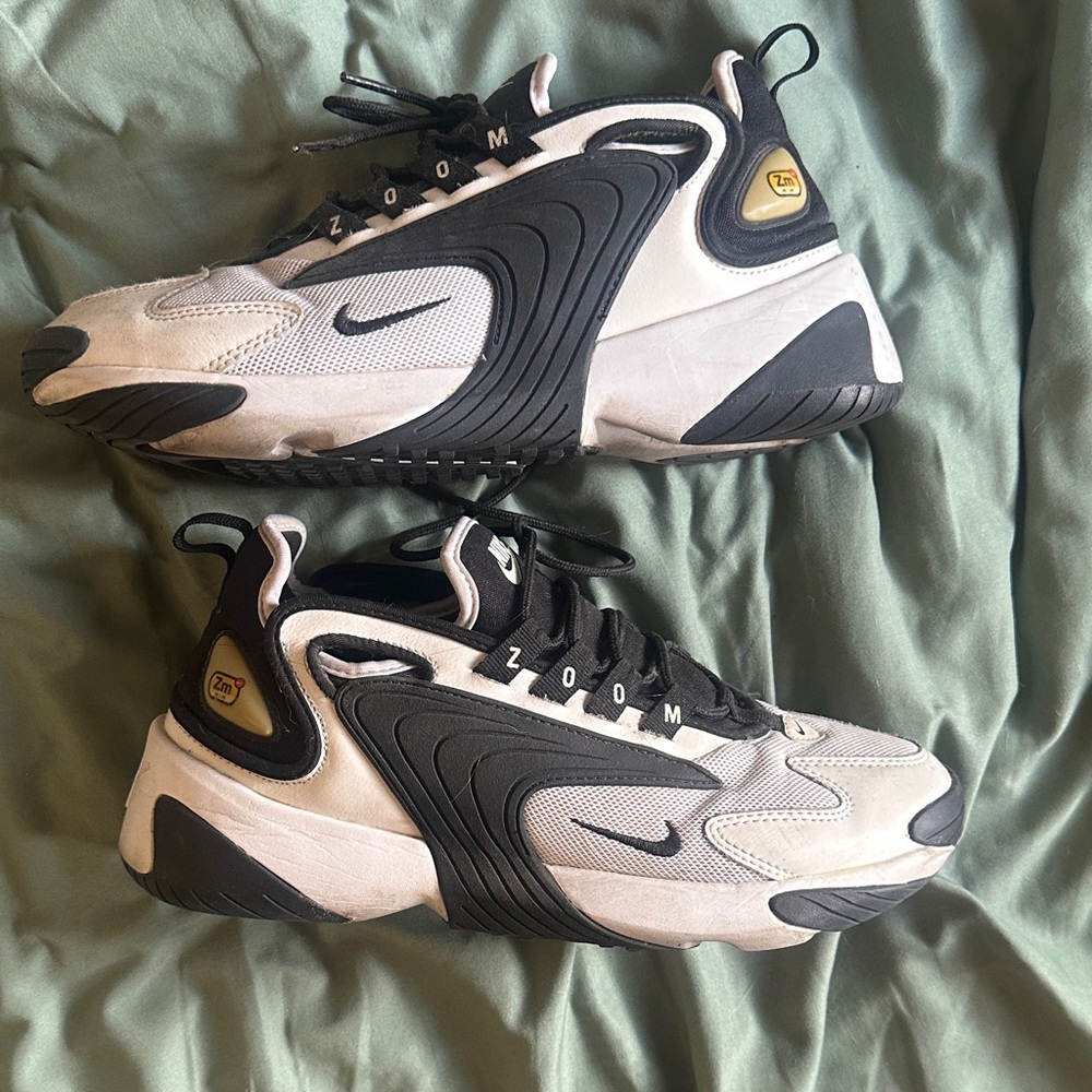 Nike Zoom Sneakers in Black, White, and Gold